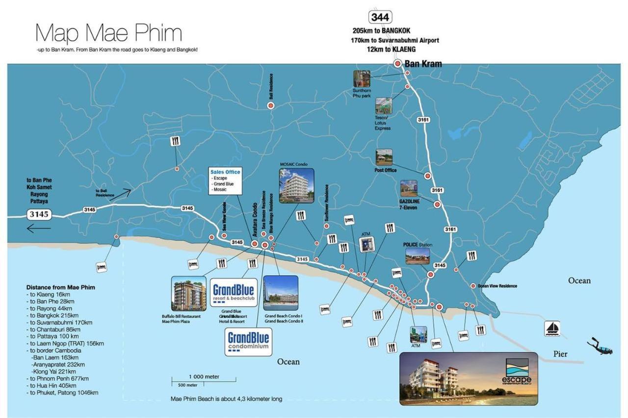 Grandblue Condominium 201 Mae Phim Exterior photo
